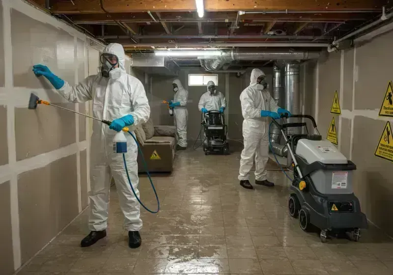 Basement Moisture Removal and Structural Drying process in Lone Tree, CO